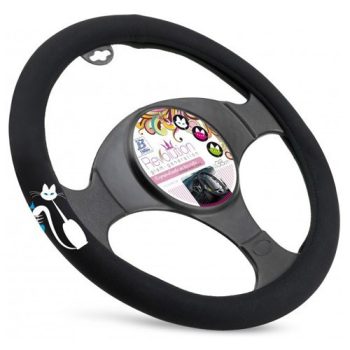   Bottari My Sweet Cat - kormányvédő, 37-39cm, fekete, fehér cicamintás