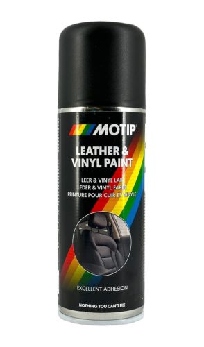 Motip bőr és vinyl festék - fekete - 200ml