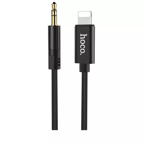 3,5 Jack - Lightning kábel - fekete - 1m