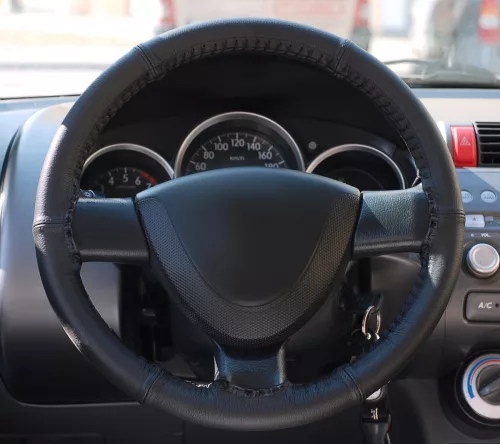 Carpassion bőr varrható kormányvédő - 39-41cm