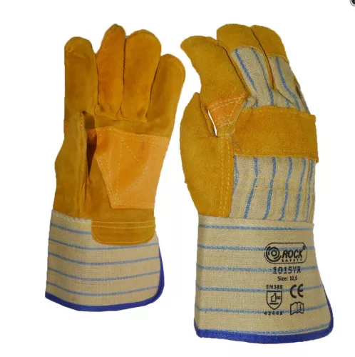 Rock Safety textil-bőr munkakesztyű - párban