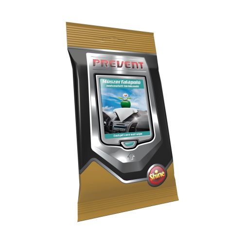 PREVENT műszerfalápoló törlőkendő - 20db