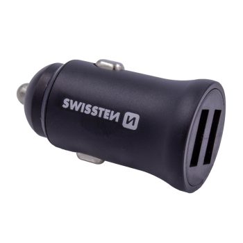   SWISSTEN Szivargyújtós USB Gyorstöltő - 2x USB - 4800mA - 12/24V