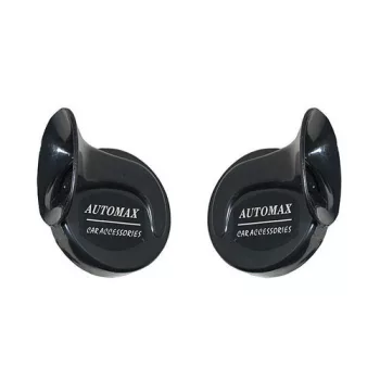 Két tónusú kürt pár, relével - fekete - 12V - párban