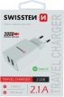 Swissten hálózati töltő Adapter, 2 USB - fehér