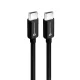 FORCELL C339 Type-C  adatkábel - QC4.0 3A/20V PD60W - 200cm - fekete