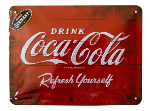 Coca Cola fém tábla - 15x20cm