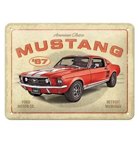 Ford Mustang fém tábla - 15x20cm