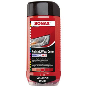 SONAX Nanopro Polír és Wax - 500ml - piros