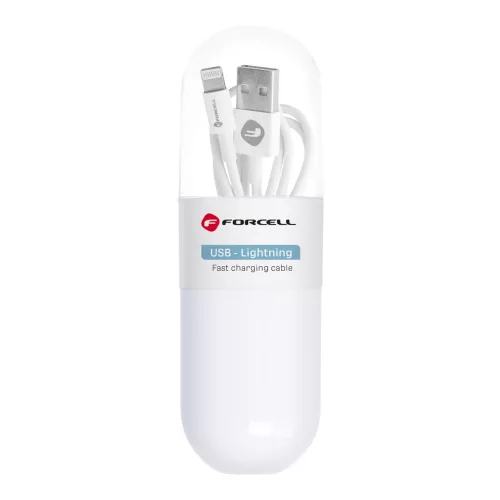 Forcell C316 Lightning mobil kábel - 100cm - fehér
