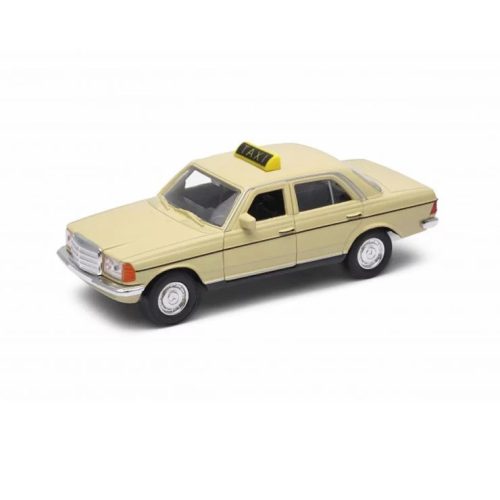 Welly Mercedes W123 Taxi dobozos modell autó - bézs