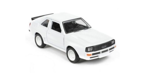 Welly Audi Sport Quattro dobozos modell autó - fehér