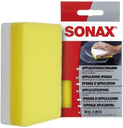 SONAX aplikátor szivacs - sárga-fehér