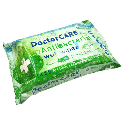 Doctor Care antibakteriális törlőkendő - 72db