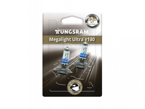 Tunsgram Megalight Ultra H7 55W halogén izzó - párban