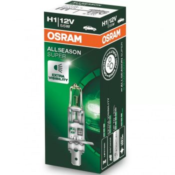   Osram AllSeason Super H1 +30%, borostyán sárga fényű izzó - 1db