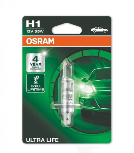 Osram Ultra Life halogén izzó - 12V H1 - 1db
