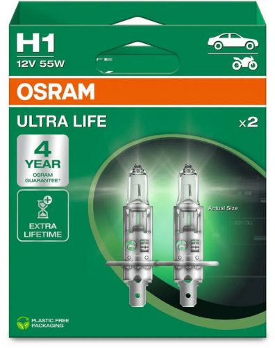 Osram Ultra Life halogén izzó - 12V H1 - párban