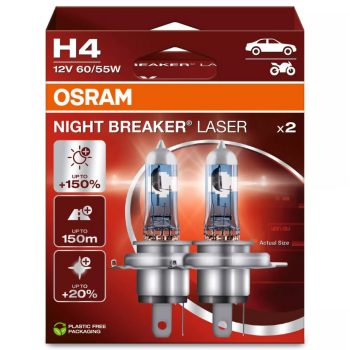  OSRAM Night Breaker Laser Next Gen. halogén izzó - H4 - 60/55W - 12V - párban