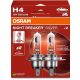 OSRAM Night Breaker Silver +100% izzó - H4 - P43t - 12V - 60/55W - pár