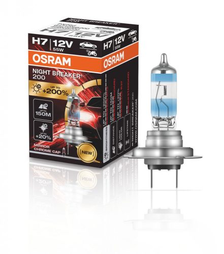 Osram Night Breaker +200% H7 55W halogén izzó - 1db