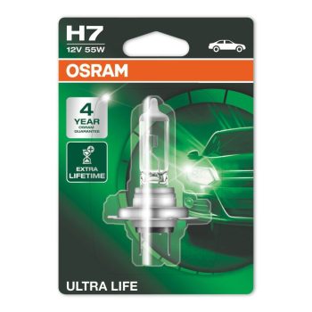 Osram Ultra Life halogén izzó - 12 V H7 - 1db