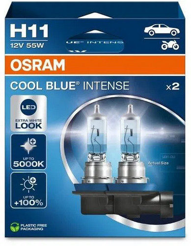 Osram CoolBlue Nextgen H11 izzó - párban - +100%, 55W - 12V