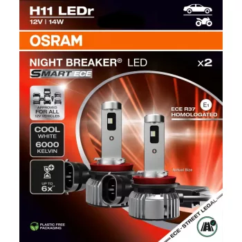   Osram Night Braker LED Smart ECE H11 LED fényszóró - 12V 14W - párban