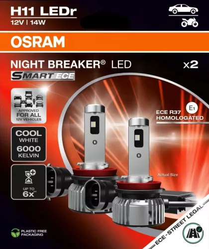 Osram Night Braker LED Smart ECE H11 LED fényszóró - 12V 14W - párban
