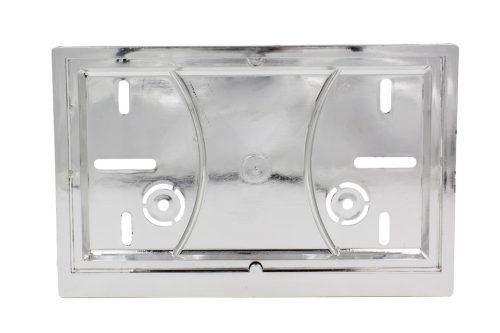 Motorkerékpár rendszám tartó - króm