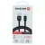 Swissten textil microUSB mobil kábel - fekete - 300cm