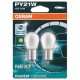 Osram BAU15s izzó - sárga-króm - 21W-12V - pár