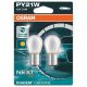 Osram BAU15s izzó - sárga-króm - 21W-12V - pár