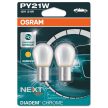 Osram BAU15s izzó - sárga-króm - 21W-12V - pár