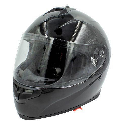 SHIDO Integral FF007 Motorkerékpáros Bukósisak, Dual Visor, Fekete, M