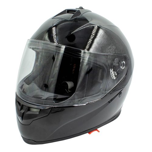 SHIDO Integral FF007 Motorkerékpáros Bukósisak, Dual Visor, Fekete, XL