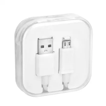Micro-USB adatkábel - 100cm - fehér