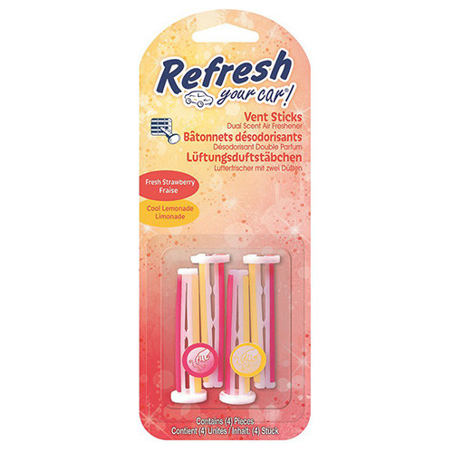 Refresh Your Car illatosító - klipsz - Strawberry/Lemonade - 4db