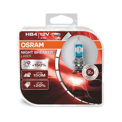 Osram Night Breaker Laser HB4 12V 51 W +150% halogén izzó párban