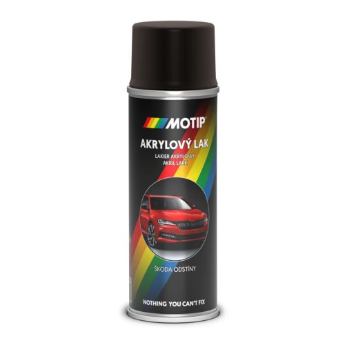 Motip Skoda akril lakk - matt fekete - 200 ml