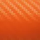 3D karbon dekor fólia - narancs - 50x152cm