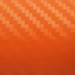 3D karbon dekor fólia - narancs - 50x152cm