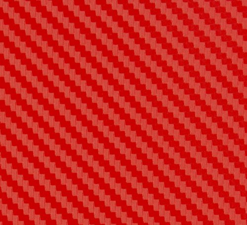 3D karbon dekor fólia - piros - 50x152cm