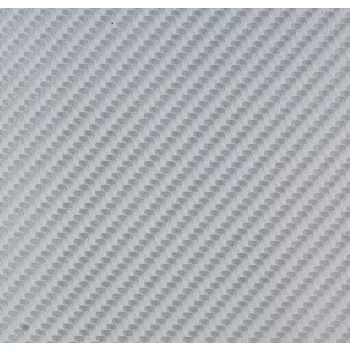 3D karbon dekor fólia - ezüst - 50x152cm