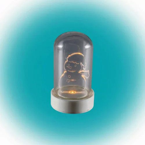 Somogyi CDM 9S asztali LED hóember - 9cm - meleg fehér