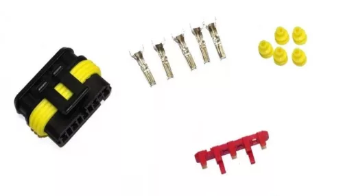 Csatlakozó 5eres kábelhez - vízmentes, apa - 1,5mm2