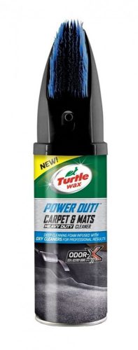Turtle Wax Power Out Carpet & Mats szőnyegtisztító kefés fejjel és szagsemlegesítővel - 400ml