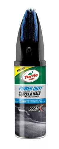 Turtle Wax Power Out Carpet & Mats szőnyegtisztító kefés fejjel és szagsemlegesítővel - 400ml