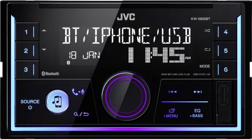 JVC 2 DIN KW-X830BT Bluetooth autórádió fejegység