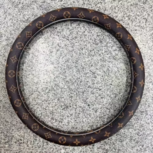 Mintás kormányvédő huzat - sötétbarna - 37-39cm